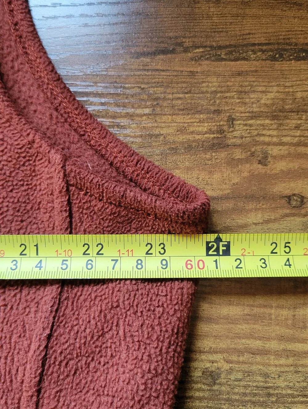 Woolrich Fleece Full-Zip Vest Sleeveless Pockets Burnt Orange Men's Large